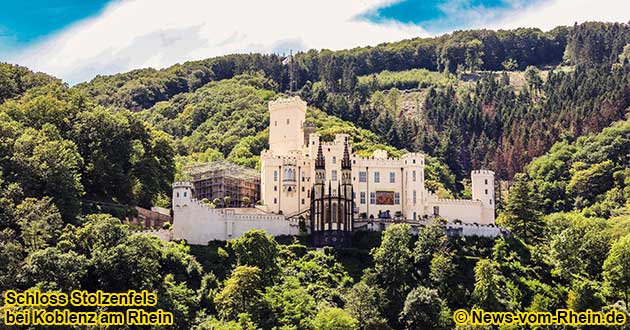 Stolzenfels Castle near Koblenz on the Rhine River.